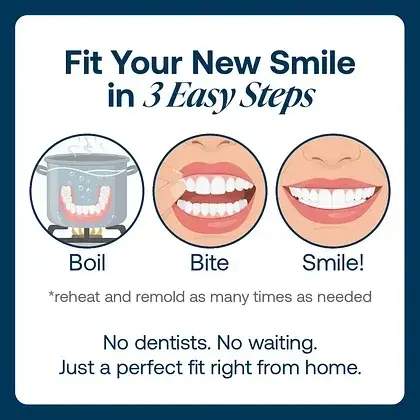 BQYOOM™ Custom-Fit Full Functional Dentures